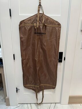 Burberry Tan Logo Travel Garment Bag